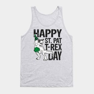 Happy St Pat Trex Day Tank Top